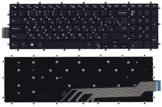Клавиатура для ноутбука Dell Vostro 15-3583 черная