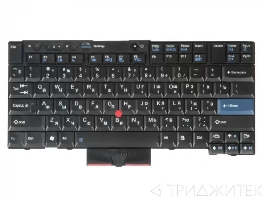 Клавиатура для ноутбука Lenovo ThinkPad X220, T400s, T410s, T410, T420 черная, с трекпоинтом
