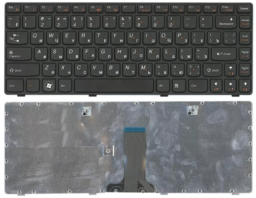 Клавиатура для ноутбука Lenovo Z380, RU, frame, key Series