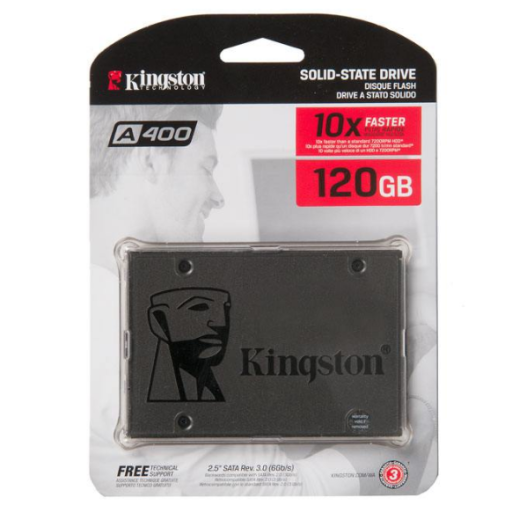 Твердотельный накопитель SSD 120Gb, SATA III, 2.5", Kingston A400