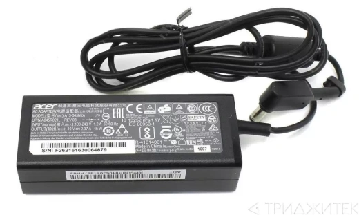 Блок питания (зарядное) для ноутбука Acer 19 В, 2.37 А, 45 Вт, 5.5x1.7