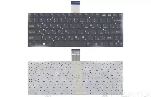 Клавиатура для ноутбука Sony Vaio SVT111, черная, без рамки
