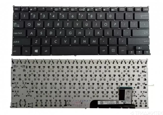 Нерабочая клавиатура для ноутбука Asus X201, X201E, X202, X202E, S200, S200E