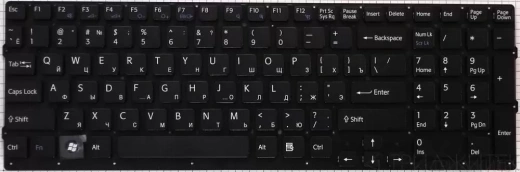 Клавиатура для ноутбука Sony VPC-EC, белая