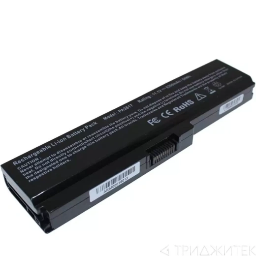Аккумулятор для ноутбука Toshiba Satellite L750, C650, C650D, C660, C660D, C670, C670D, L630, L730, L735, L750D, L755, L755D, P750, P770, P775, Pro C650, Pro C650D, Pro C660, Pro C660D, Pro L630, 10.8 В, 4400 мАч
