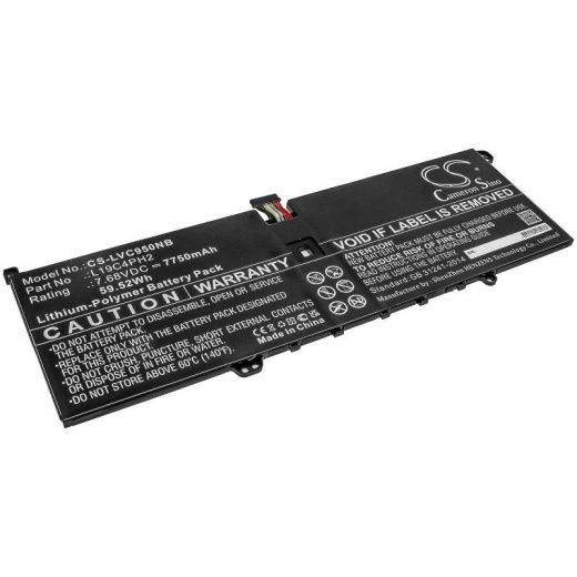 Аккумулятор CameronSino CS-LVC950NB для ноутбука Lenovo Yoga C950, 7.68В, 7750 мАч, 59.52 Вт, Li-Polymer, черный