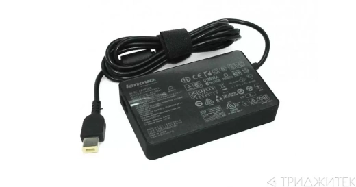 Блок питания (сетевой адаптер) для ноутбуков Lenovo 20V 3.25A 65W прямоугольный, (Slim), без сетевого кабеля (оригинал) (2pin)