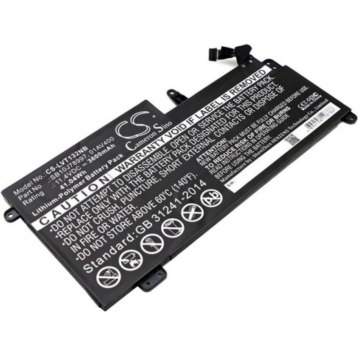 Аккумулятор CameronSino CS-LVT132NB для ноутбука Lenovo 20GJ-006JSP, 11.4В, 3600 мАч, 41.04 Вт, Li-Polymer, черный