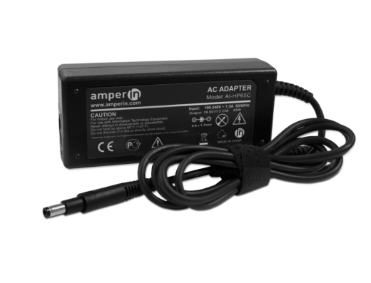 Блок питания (сетевой адаптер) для ноутбуков HP 19,5V 3.33A 65W 4.8x1.7 (ступенчатый), Amperin