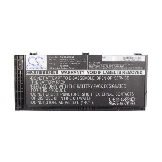 Аккумулятор CameronSino CS-DE4600NB для ноутбука Dell Precision M4600, 11.1В, 4400 мАч, 48.84 Вт, Li-ion, черный