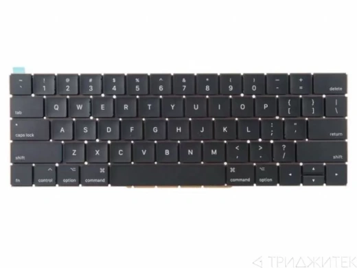 Клавиатура для ноутбука Apple MacBook Pro Retina 15 A1707, Late 2016 - Mid 2017, прямой Enter US