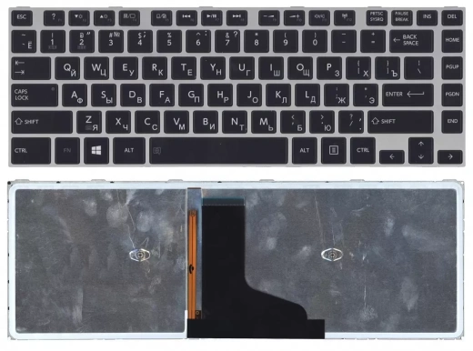 Клавиатура для ноутбука TOSHIBA M40T with gray frame and light