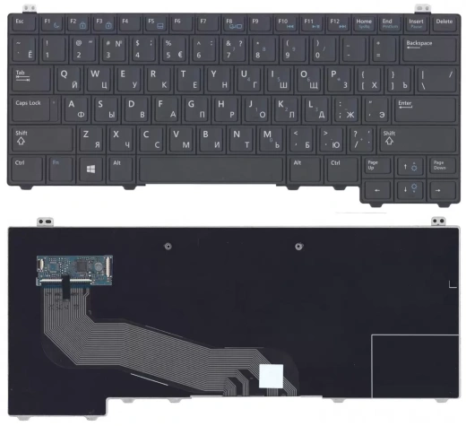 Клавиатура для ноутбука Dell Latitude E5440, черная