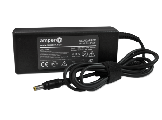 Блок питания (зарядное) Amperin AI-HP90F для ноутбуков HP PPP012L-S, 18.5 В, 4.9 А, 4.8x1.7