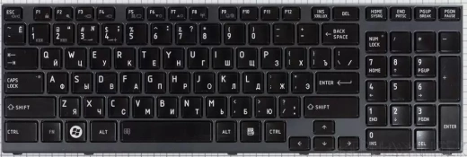 Клавиатура для ноутбука Toshiba A660 A665, черная