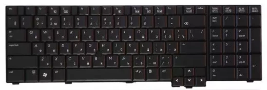 Клавиатура для HP Elitebook 8730W (With Point Stick) RU, Black
