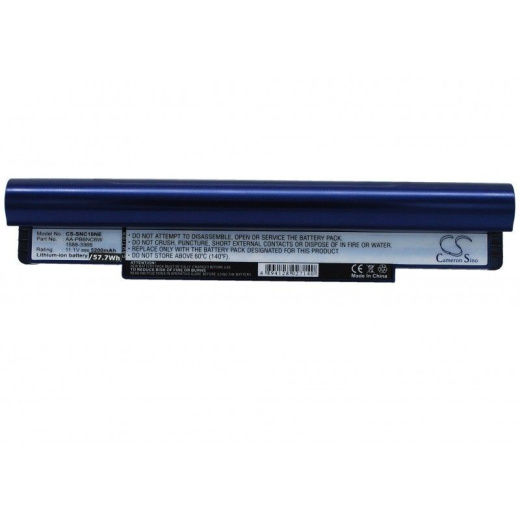 Аккумулятор CameronSino CS-SNC10NE для ноутбука Samsung N110 (black), NP-N110, 11.1В, 5200 мАч, Li-ion, синий