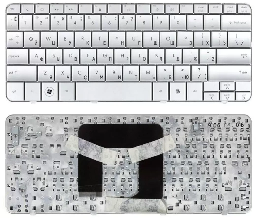 Клавиатура для ноутбука HP mini 311, Pavilion dm1, dm1-1000, dm1-1100, dm1-2000 silver