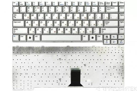 Клавиатура для ноутбука Samsung M50, серая