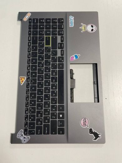 Клавиатура для asus s 15 d533 s533  S5600 ( топкейс. палмрест)  