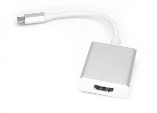 Адаптер Type-C на HDMI серебро