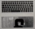 Клавиатура для ноутбука Sony Vaio VPC-YA, VPC-YB черная, рамка серебряная