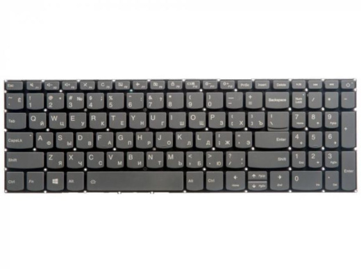 Клавиатура для ноутбука Lenovo IdeaPad 320-15ABR, 320-15IAP, 320-15AST, 320-15IKB, 320-15ISK, 330-15ARR, 330-15AST, 330-15IKB, 330-15ICH, 330-15ICN, 330-15IGM, 330-15IKB, 330-17AST, 330-17IKB, 520-15, 520-15IKB, 720-15IKB, L340-15, черная с подсветкой