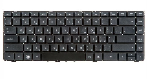 Клавиатура для ноутбука HP Probook 4330s, 4331s, 4430s, 4431s, 4435s, 4436s, черная без рамки, гор. Enter
