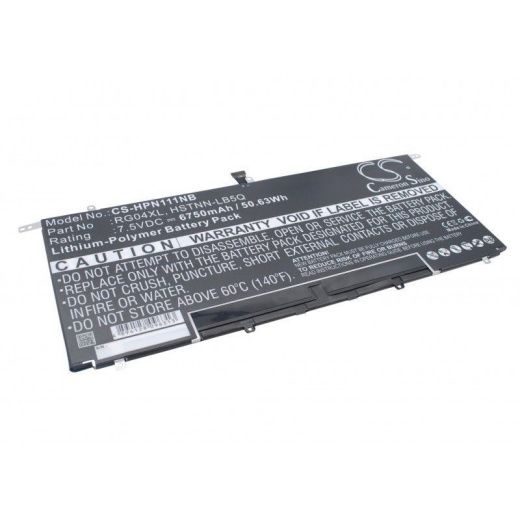 Аккумулятор CameronSino CS-HPN111NB для ноутбука HP Spectre 13 Pro Ultrabook, 7.5В, 6750 мАч, 50.63 Вт, Li-Polymer, черный