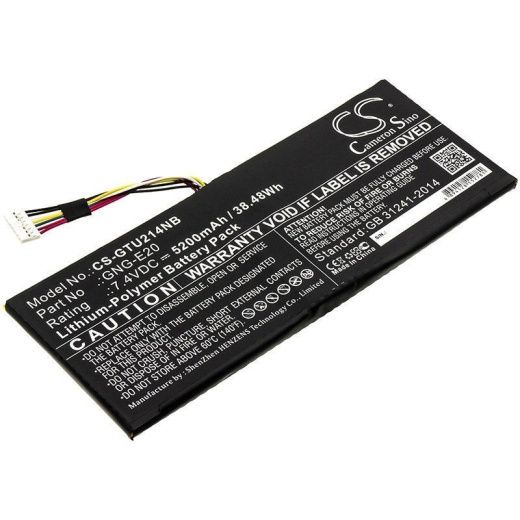Аккумулятор CameronSino CS-GTU214NB для ноутбука Getac GA-U2142-2117U, U2142, 7.4В, 5200 мАч, 38.48 Вт, Li-Polymer, черный