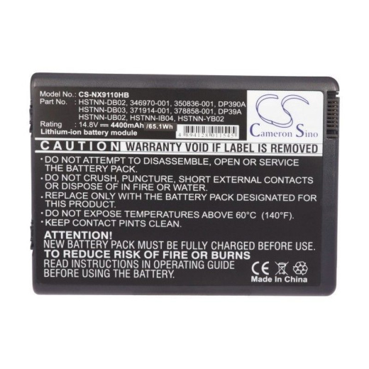 Аккумулятор CameronSino CS-NX9110HB для ноутбука HP Pavilion ZV5000, ZV5000-DP735AV, 14.8В, 4400 мАч, Li-ion, черный