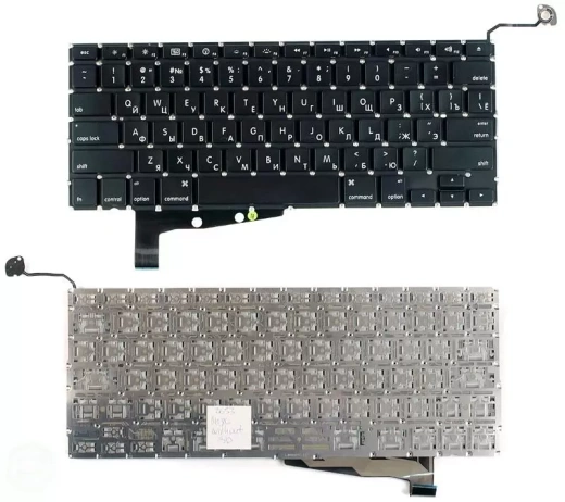 Клавиатура для ноутбука Apple A1286 without SD flat ENTER
