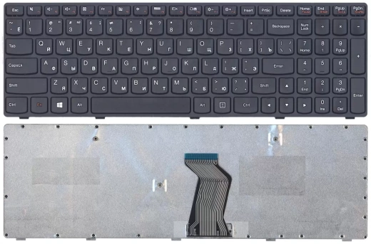 Клавиатура для ноутбука Lenovo G500, G505, G505A, G510, G700, G700A, G710, G500AM, G7, черная с черной рамкой