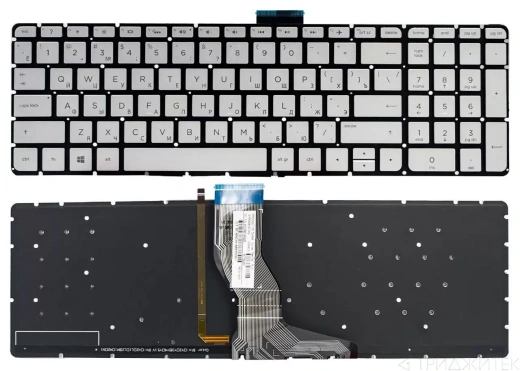 Клавиатура для ноутбука HP Pavilion 15-AB, серая