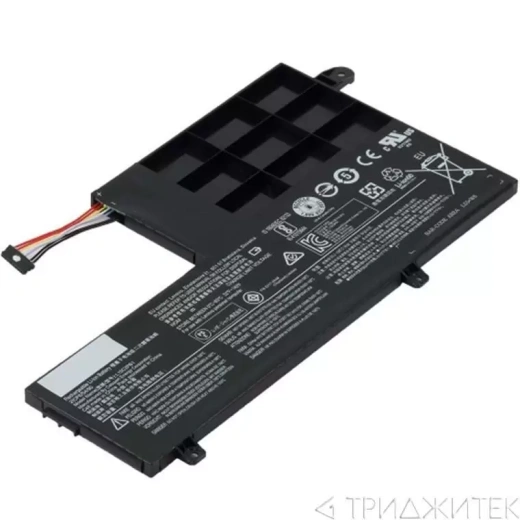 Аккумулятор (акб, батарея) L15C2PB1 для ноутбукa Lenovo Yoga 510-14IKB 11.4 В, 4610 мАч (оригинал)