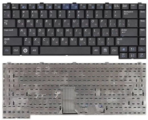 Клавиатура для ноутбука Samsung R510, R560, R60, R70, P510, P560, черная BA59-02295L