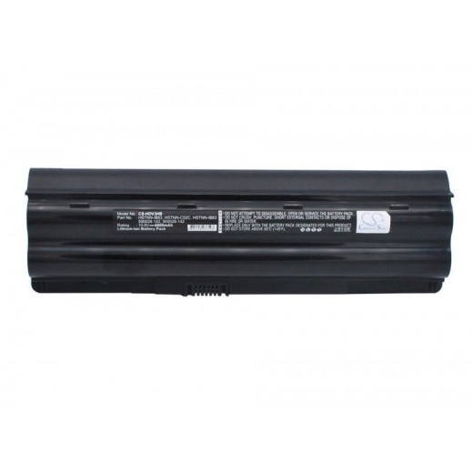 Аккумулятор CameronSino CS-HDV3HB для ноутбука HP Pavilion dv3-1000, dv3-1001TX, 10.8В, 6600 мАч, Li-ion, черный