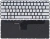 Клавиатура для ноутбука HP Envy 13-d серебристая с подсветкой