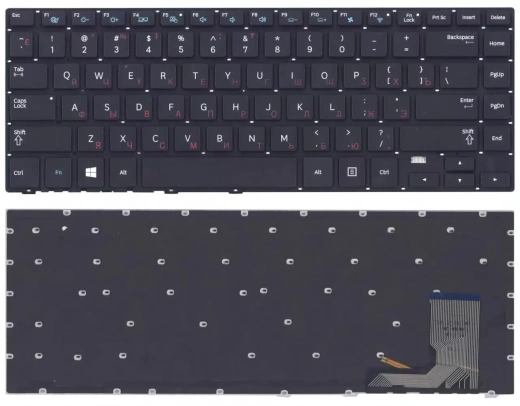 Клавиатура для ноутбука Samsung 470R4E, BA59-03619C, черная с подсветкой