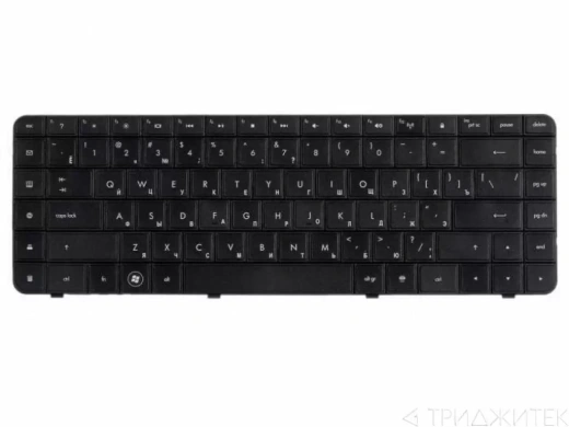 Клавиатура для ноутбука HP G56, G62, Compaq Presario CQ56, CQ62, черная, горизонтальный Enter