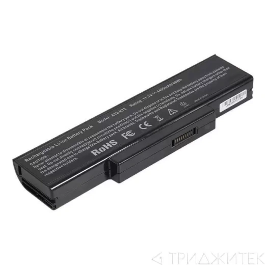 Аккумулятор для ноутбука Asus K72, K72JK, K72JR, K72F, K73, K72D, K72J, K72Q, K72JF, N71, N73, X77, 10.8 В, 5200 мАч