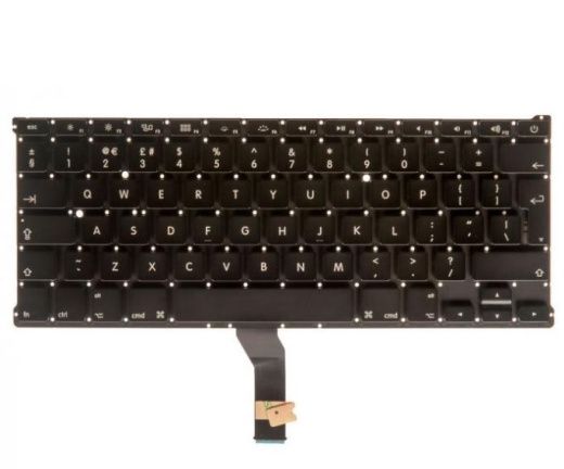 Клавиатура для Apple MacBook Air 13 A1369 A1466, Mid 2011 - Mid 2017, Г-образный Enter Английская раскладка