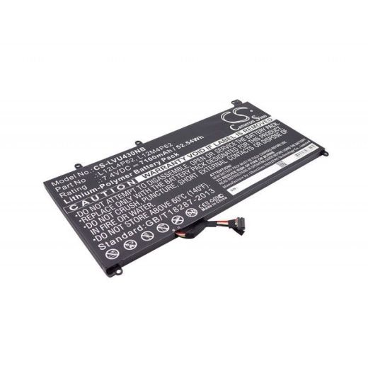 Аккумулятор CameronSino CS-LVU430NB для ноутбука Lenovo IdeaPad U330t, U430, 7.4В, 7100 мАч, 52.54 Вт, Li-Polymer, черный