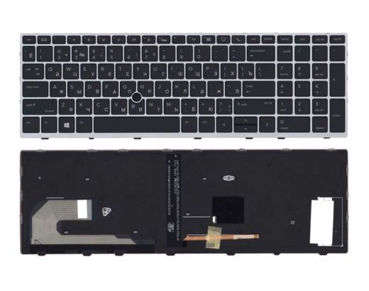 Клавиатура HP EliteBook 850 G5, 755 G3, Black, RU