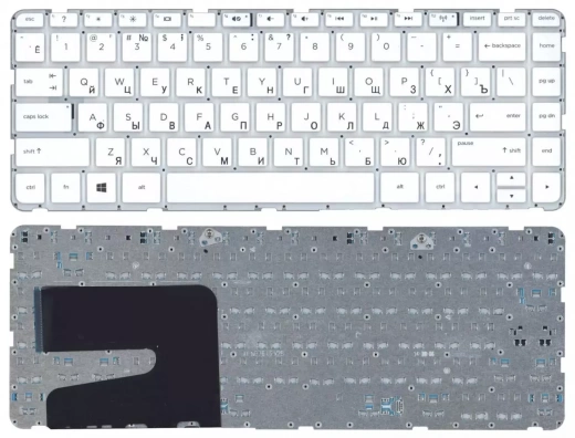 Клавиатура для ноутбука HP Pavilion 14-E, 14-e000 белая