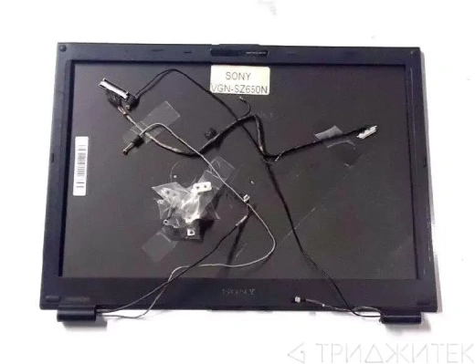 Задняя крышка матрицы для ноутбука Sony VGN-SZ с рамкой, б.у.