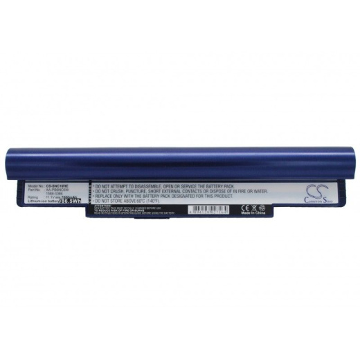 Аккумулятор CameronSino CS-SNC10HE для ноутбука Samsung N110 (black), NP-N110, 11.1В, 7800 мАч, Li-ion, синий