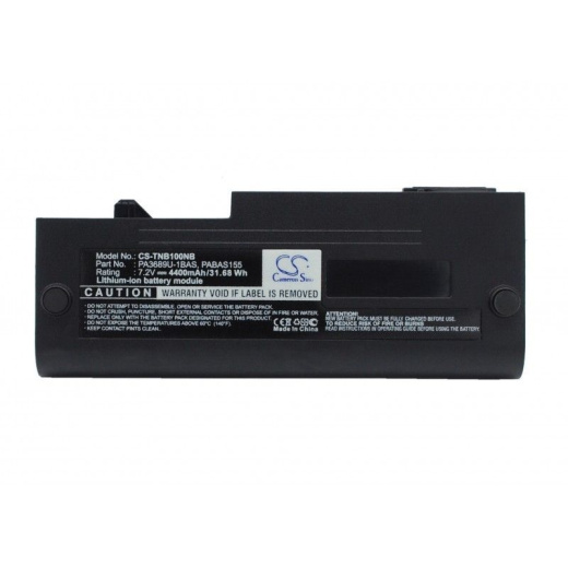 Аккумулятор CameronSino CS-TNB100NB для ноутбука Toshiba NB100, NB100H, 7.2В, 4400 мАч, Li-ion, черный