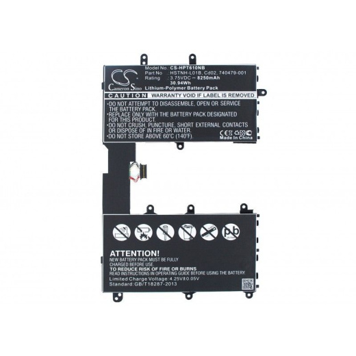 Аккумулятор CameronSino CS-HPT610NB для ноутбука HP F4W59EA, Omni 10, 3.75В, 8250 мАч, 30.94 Вт, Li-Polymer, черный