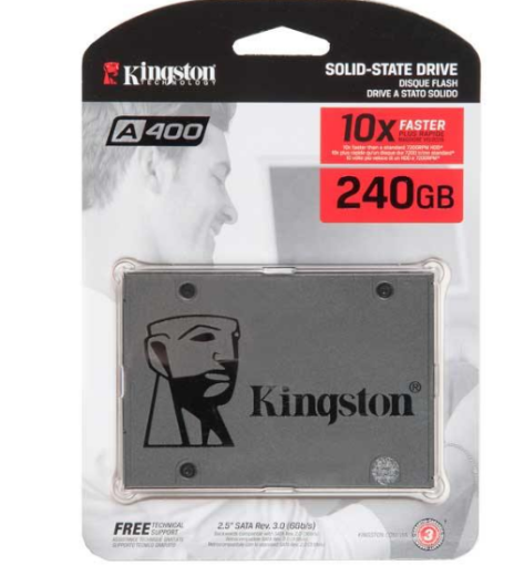 Твердотельный накопитель SSD 240Gb, SATA III, 2.5", Kingston A400